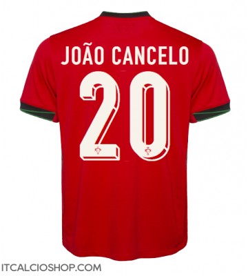 Portogallo Joao Cancelo #20 Prima Maglia Europei 2024 Manica Corta